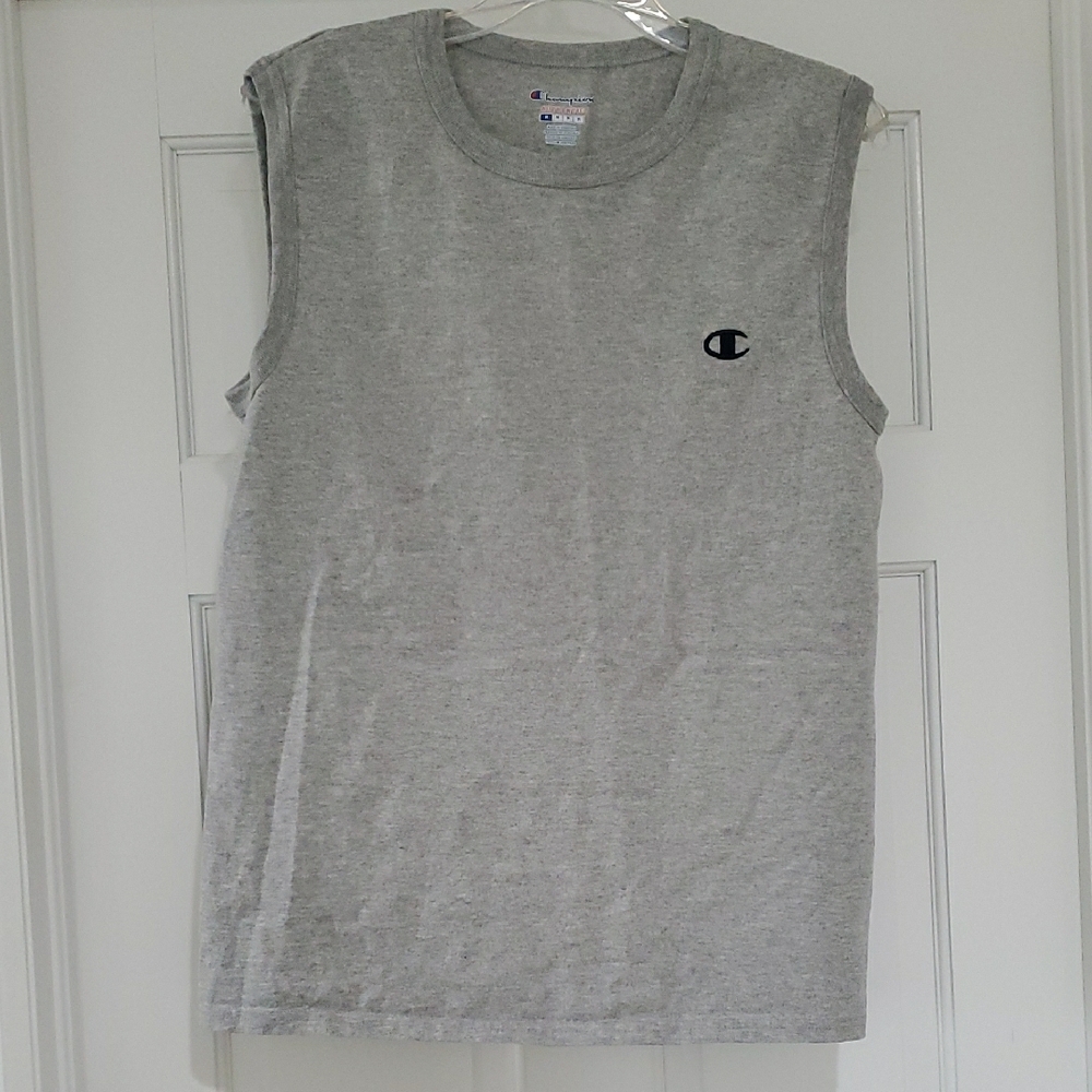 Champion Gray Sleeveless T-Shirt Mens Sz M